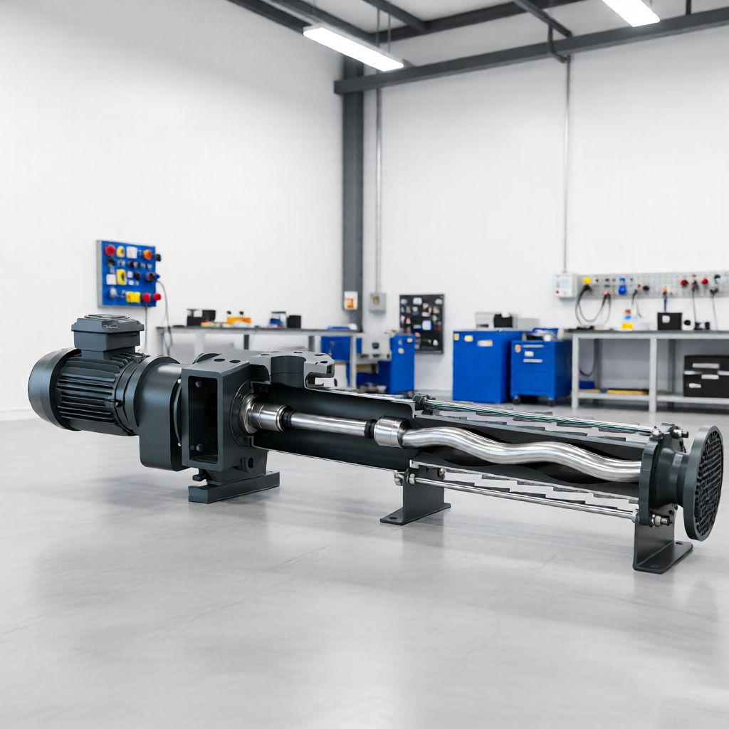 Close couple monoblock screw pump